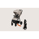 Carucior sport, Lionelo, Iva, Sustine 22 kg, 6 luni+, Capotina mare, Impermeabila, Protectie SPF 50+, 3 pozitii inclinare spatar, 8 pozitii inclinare suport picioare, 5 pozitii reglare maner, Include plasa de tantari si suport pentru biberon, Bej