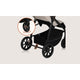 Carucior sport, Lionelo, Iva, Sustine 22 kg, 6 luni+, Capotina mare, Impermeabila, Protectie SPF 50+, 3 pozitii inclinare spatar, 8 pozitii inclinare suport picioare, 5 pozitii reglare maner, Include plasa de tantari si suport pentru biberon, Bej