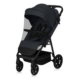 Carucior sport, Lionelo, Iva, Sustine 22 kg, 6 luni+, Capotina mare, Impermeabila, Protectie SPF 50+, 3 pozitii inclinare spatar, 8 pozitii inclinare suport picioare, 5 pozitii reglare maner, Include plasa de tantari si suport pentru biberon, Gri