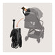 Carucior sport, Lionelo, Julie Air, Greutate redusa - 7.5 kg, Sustine 22 kg, 6 luni+, Capotina impermeabila, Protectie SPF 50+, Include suport sticla, Pliere compacta pentru calatorii, Conform cu EN1888-1 si EN1888-2, Gri