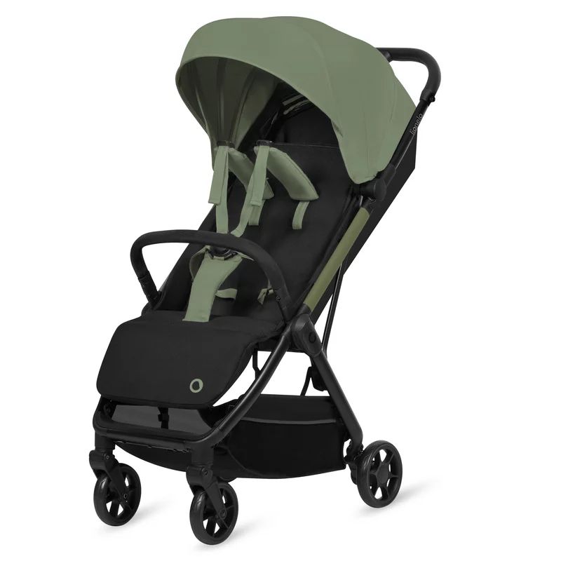 Carucior sport, Lionelo, Julie Air, Greutate redusa - 7.5 kg, Sustine 22 kg, 6 luni+, Capotina impermeabila, Protectie SPF 50+, Include suport sticla, Pliere compacta pentru calatorii, Conform cu EN1888-1 si EN1888-2, Verde Sage