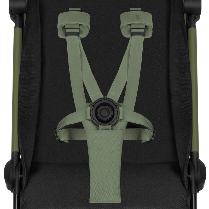 Carucior sport, Lionelo, Julie Air, Greutate redusa - 7.5 kg, Sustine 22 kg, 6 luni+, Capotina impermeabila, Protectie SPF 50+, Include suport sticla, Pliere compacta pentru calatorii, Conform cu EN1888-1 si EN1888-2, Verde Sage