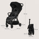 Carucior sport, Lionelo, Julie Air, Greutate redusa - 7.5 kg, Sustine 22 kg, 6 luni+, Capotina impermeabila, Protectie SPF 50+, Include suport sticla, Pliere compacta pentru calatorii, Conform cu EN1888-1 si EN1888-2, Negu Onyx