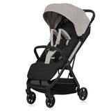 Carucior sport, Lionelo, Julie Air, Greutate redusa - 7.5 kg, Sustine 22 kg, 6 luni+, Capotina impermeabila, Protectie SPF 50+, Include suport sticla, Pliere compacta pentru calatorii, Conform cu EN1888-1 si EN1888-2, Bej