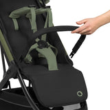 Carucior sport, Lionelo, Julie Air, Greutate redusa - 7.5 kg, Sustine 22 kg, 6 luni+, Capotina impermeabila, Protectie SPF 50+, Include suport sticla, Pliere compacta pentru calatorii, Conform cu EN1888-1 si EN1888-2, Verde Sage
