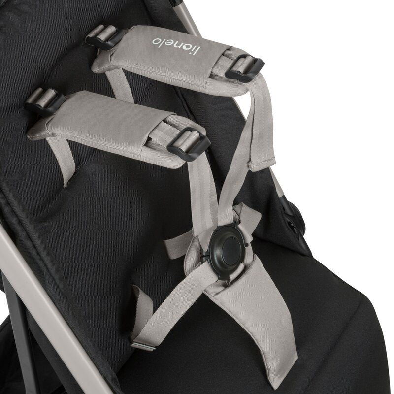 Carucior sport, Lionelo, Julie Air, Greutate redusa - 7.5 kg, Sustine 22 kg, 6 luni+, Capotina impermeabila, Protectie SPF 50+, Include suport sticla, Pliere compacta pentru calatorii, Conform cu EN1888-1 si EN1888-2, Bej