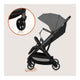 Carucior sport, Lionelo, Julie Air, Greutate redusa - 7.5 kg, Sustine 22 kg, 6 luni+, Capotina impermeabila, Protectie SPF 50+, Include suport sticla, Pliere compacta pentru calatorii, Conform cu EN1888-1 si EN1888-2, Gri