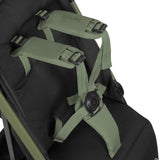 Carucior sport, Lionelo, Julie Air, Greutate redusa - 7.5 kg, Sustine 22 kg, 6 luni+, Capotina impermeabila, Protectie SPF 50+, Include suport sticla, Pliere compacta pentru calatorii, Conform cu EN1888-1 si EN1888-2, Verde Sage