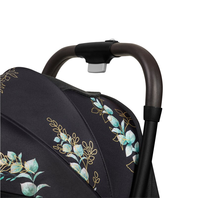 Carucior sport, Lionelo, Julie One, Editie limitata Golden Moments, De la nastere, Greutate redusa, Cu accesorii, Cadru din aluminiu, 0-22 kg, Pliere compacta pentru avion, Conform cu standardele europene de securitate EN1888-1 si EN1888-2, Negru
