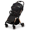 Carucior sport, Lionelo, Julie One, Editie limitata Golden Moments, De la nastere, Greutate redusa, Cu accesorii, Cadru din aluminiu, 0-22 kg, Pliere compacta pentru avion, Conform cu standardele europene de securitate EN1888-1 si EN1888-2, Negru - gogobaby.ro