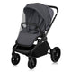 Carucior sport, Lionelo, Mika Plus, Cadru din aluminiu, Copertina XXL, Spatar reglabil in 3 pozitii, Cu accesorii, Pana la 22 kg, 6-48 luni; EN1888-1, EN1888-2 EN1466, Gri