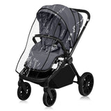 Carucior sport, Lionelo, Mika Plus, Cadru din aluminiu, Copertina XXL, Spatar reglabil in 3 pozitii, Cu accesorii, Pana la 22 kg, 6-48 luni; EN1888-1, EN1888-2 EN1466, Gri