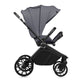 Carucior sport, Lionelo, Mika Plus, Cadru din aluminiu, Copertina XXL, Spatar reglabil in 3 pozitii, Cu accesorii, Pana la 22 kg, 6-48 luni; EN1888-1, EN1888-2 EN1466, Gri