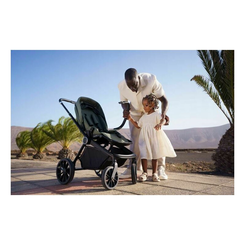Carucior sport, Lionelo, Mika Plus, Cadru din aluminiu, Copertina XXL, Spatar reglabil in 3 pozitii, Cu accesorii, Pana la 22 kg, 6-48 luni; EN1888-1, EN1888-2 EN1466, Mocha Mousse