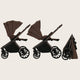 Carucior sport, Lionelo, Mika Plus, Cadru din aluminiu, Copertina XXL, Spatar reglabil in 3 pozitii, Cu accesorii, Pana la 22 kg, 6-48 luni; EN1888-1, EN1888-2 EN1466, Mocha Mousse