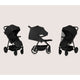 Carucior sport, Lionelo, Mira, Maner reglabil in 5 pozitii, Spatar si suport de picioare reglabile, Plasa de tantari si suport biberon incluse, Pana la 22 kg, 6 luni+, Conform cu EN1888-1, EN1888-2, Testare SGS, Negru