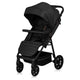 Carucior sport, Lionelo, Mira, Maner reglabil in 5 pozitii, Spatar si suport de picioare reglabile, Plasa de tantari si suport biberon incluse, Pana la 22 kg, 6 luni+, Conform cu EN1888-1, EN1888-2, Testare SGS, Negru