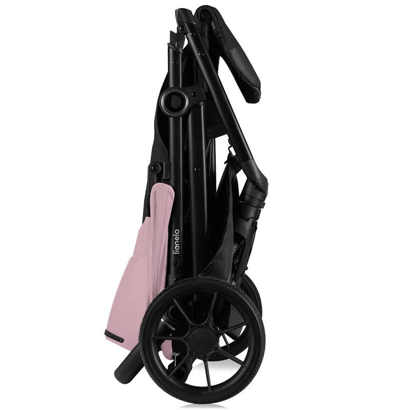 Carucior sport, Lionelo, Mira, Maner reglabil in 5 pozitii, Spatar si suport de picioare reglabile, Plasa de tantari si suport biberon incluse, Pana la 22 kg, 6 luni+, Conform cu EN1888-1, EN1888-2, Testare SGS, Roz - gogobaby.ro