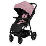 Carucior sport, Lionelo, Mira, Maner reglabil in 5 pozitii, Spatar si suport de picioare reglabile, Plasa de tantari si suport biberon incluse, Pana la 22 kg, 6 luni+, Conform cu EN1888-1, EN1888-2, Testare SGS, Roz