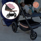 Carucior sport, Lionelo, Mira, Maner reglabil in 5 pozitii, Spatar si suport de picioare reglabile, Plasa de tantari si suport biberon incluse, Pana la 22 kg, 6 luni+, Conform cu EN1888-1, EN1888-2, Testare SGS, Roz