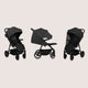 Carucior sport, Lionelo, Mira, Maner reglabil in 5 pozitii, Spatar si suport de picioare reglabile, Plasa de tantari si suport biberon incluse, Pana la 22 kg, 6 luni+, Conform cu EN1888-1, EN1888-2, Testare SGS, Gri