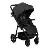 Carucior sport, Lionelo, Mira, Maner reglabil in 5 pozitii, Spatar si suport de picioare reglabile, Plasa de tantari si suport biberon incluse, Pana la 22 kg, 6 luni+, Conform cu EN1888-1, EN1888-2, Testare SGS, Gri