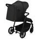 Carucior sport, Lionelo, Mira, Maner reglabil in 5 pozitii, Spatar si suport de picioare reglabile, Plasa de tantari si suport biberon incluse, Pana la 22 kg, 6 luni+, Conform cu EN1888-1, EN1888-2, Testare SGS, Negru