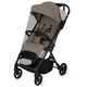 Carucior sport, Lionelo, Tansi, Pliere automata, Ultracompact, Manevrare cu o mana, Roti cu tehnologie GravelTech, Spatar si suport picioare reglabile, 6-48 luni, Sustine 22 kg, Bej