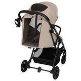 Carucior sport, Lionelo, Tansi, Pliere automata, Ultracompact, Manevrare cu o mana, Roti cu tehnologie GravelTech, Spatar si suport picioare reglabile, 6-48 luni, Sustine 22 kg, Bej