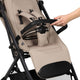 Carucior sport, Lionelo, Tansi, Pliere automata, Ultracompact, Manevrare cu o mana, Roti cu tehnologie GravelTech, Spatar si suport picioare reglabile, 6-48 luni, Sustine 22 kg, Bej