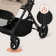 Carucior sport, Lionelo, Tansi, Pliere automata, Ultracompact, Manevrare cu o mana, Roti cu tehnologie GravelTech, Spatar si suport picioare reglabile, 6-48 luni, Sustine 22 kg, Bej