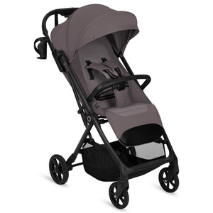 Carucior sport, Lionelo, Tansi, Pliere automata, Ultracompact, Manevrare cu o mana, Roti cu tehnologie GravelTech, Spatar si suport picioare reglabile, 6-48 luni, Sustine 22 kg, Bej Taupe