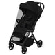 Carucior sport, Lionelo, Tansi, Pliere automata, Ultracompact, Manevrare cu o mana, Roti cu tehnologie GravelTech, Spatar si suport picioare reglabile, 6-48 luni, Sustine 22 kg, Negru