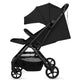 Carucior sport, Lionelo, Tansi, Pliere automata, Ultracompact, Manevrare cu o mana, Roti cu tehnologie GravelTech, Spatar si suport picioare reglabile, 6-48 luni, Sustine 22 kg, Negru