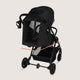 Carucior sport, Lionelo, Tansi, Pliere automata, Ultracompact, Manevrare cu o mana, Roti cu tehnologie GravelTech, Spatar si suport picioare reglabile, 6-48 luni, Sustine 22 kg, Negru