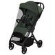 Carucior sport, Lionelo, Tansi, Pliere automata, Ultracompact, Manevrare cu o mana, Roti cu tehnologie GravelTech, Spatar si suport picioare reglabile, 6-48 luni, Sustine 22 kg, Verde