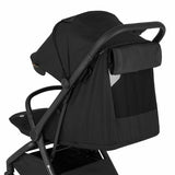 Carucior sport, Petite&Mars, Flip, Pliere compacta cu o mana, Spatar reglabil pana la pozitie de somn, Suport picioare reglabil, Copertina extensibila cu protectie UPF50+, Pana la 22 kg, 0 luni+, Negru