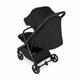 Carucior sport, Petite&Mars, Flip, Pliere compacta cu o mana, Spatar reglabil pana la pozitie de somn, Suport picioare reglabil, Copertina extensibila cu protectie UPF50+, Pana la 22 kg, 0 luni+, Negru