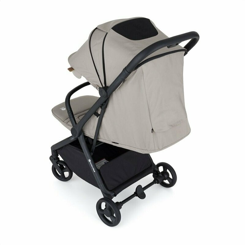 Carucior sport, Petite&Mars, Flip, Pliere compacta cu o mana, Spatar reglabil pana la pozitie de somn, Suport picioare reglabil, Copertina extensibila cu protectie UPF50+, Pana la 22 kg, 0 luni+, Gri