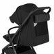 Carucior sport, Petite&Mars, Flip, Pliere compacta cu o mana, Spatar reglabil pana la pozitie de somn, Suport picioare reglabil, Copertina extensibila cu protectie UPF50+, Pana la 22 kg, 0 luni+, Negru