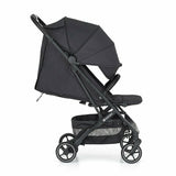 Carucior sport, Petite&Mars, Fly, Pliere compacta, Spatar reglabil pana la pozitie de somn, Suport picioare reglabil, Copertina extensibila cu protectie UPF40+, Suport pahar inclus, Pana la 22 kg, 0 luni+, Negru