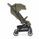 Carucior sport, Petite&Mars, Fly, Pliere compacta, Spatar reglabil pana la pozitie de somn, Suport picioare reglabil, Copertina extensibila cu protectie UPF40+, Suport pahar inclus, Pana la 22 kg, 0 luni+, Verde