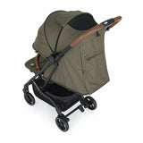 Carucior sport, Petite&Mars, Fly, Pliere compacta, Spatar reglabil pana la pozitie de somn, Suport picioare reglabil, Copertina extensibila cu protectie UPF40+, Suport pahar inclus, Pana la 22 kg, 0 luni+, Verde
