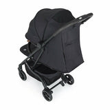 Carucior sport, Petite&Mars, Fly, Pliere compacta, Spatar reglabil pana la pozitie de somn, Suport picioare reglabil, Copertina extensibila cu protectie UPF40+, Suport pahar inclus, Pana la 22 kg, 0 luni+, Negru
