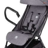 Carucior sport, Petite&Mars, Pax Ultimate, Compact - 7 kg, Spatar ajustabil, Suport picioare reglabil, Pliere tip carte, 6-36 luni, Pana la 22 kg, Gri