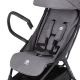 Carucior sport, Petite&Mars, Pax Ultimate, Compact - 7 kg, Spatar ajustabil, Suport picioare reglabil, Pliere tip carte, 6-36 luni, Pana la 22 kg, Gri