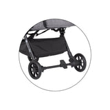 Carucior sport, Petite&Mars, Pax Ultimate, Compact - 7 kg, Spatar ajustabil, Suport picioare reglabil, Pliere tip carte, 6-36 luni, Pana la 22 kg, Gri