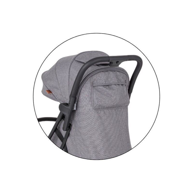 Carucior sport, Petite&Mars, Pax Ultimate, Compact - 7 kg, Spatar ajustabil, Suport picioare reglabil, Pliere tip carte, 6-36 luni, Pana la 22 kg, Gri