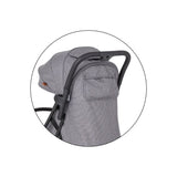 Carucior sport, Petite&Mars, Pax Ultimate, Compact - 7 kg, Spatar ajustabil, Suport picioare reglabil, Pliere tip carte, 6-36 luni, Pana la 22 kg, Gri