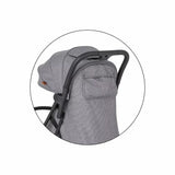 Carucior sport, Petite&Mars, Pax Ultimate, Compact - 7 kg, Spatar ajustabil, Suport picioare reglabil, Pliere tip carte, 6-36 luni, Pana la 22 kg, Gri